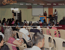 Tablet Screenshot of lifechurchbangalore.com